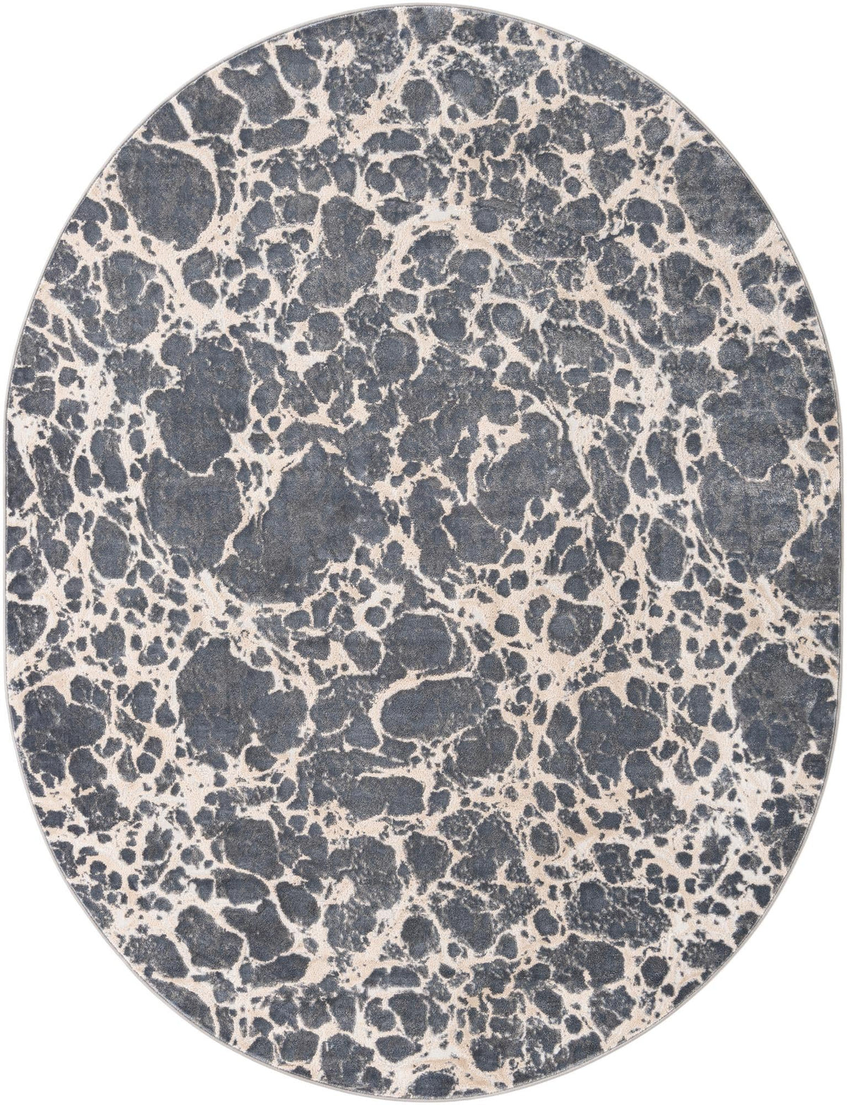 Serenity Sands Collection Area Rug -  Pebblebeach Oval Gray  lifestyle 30
