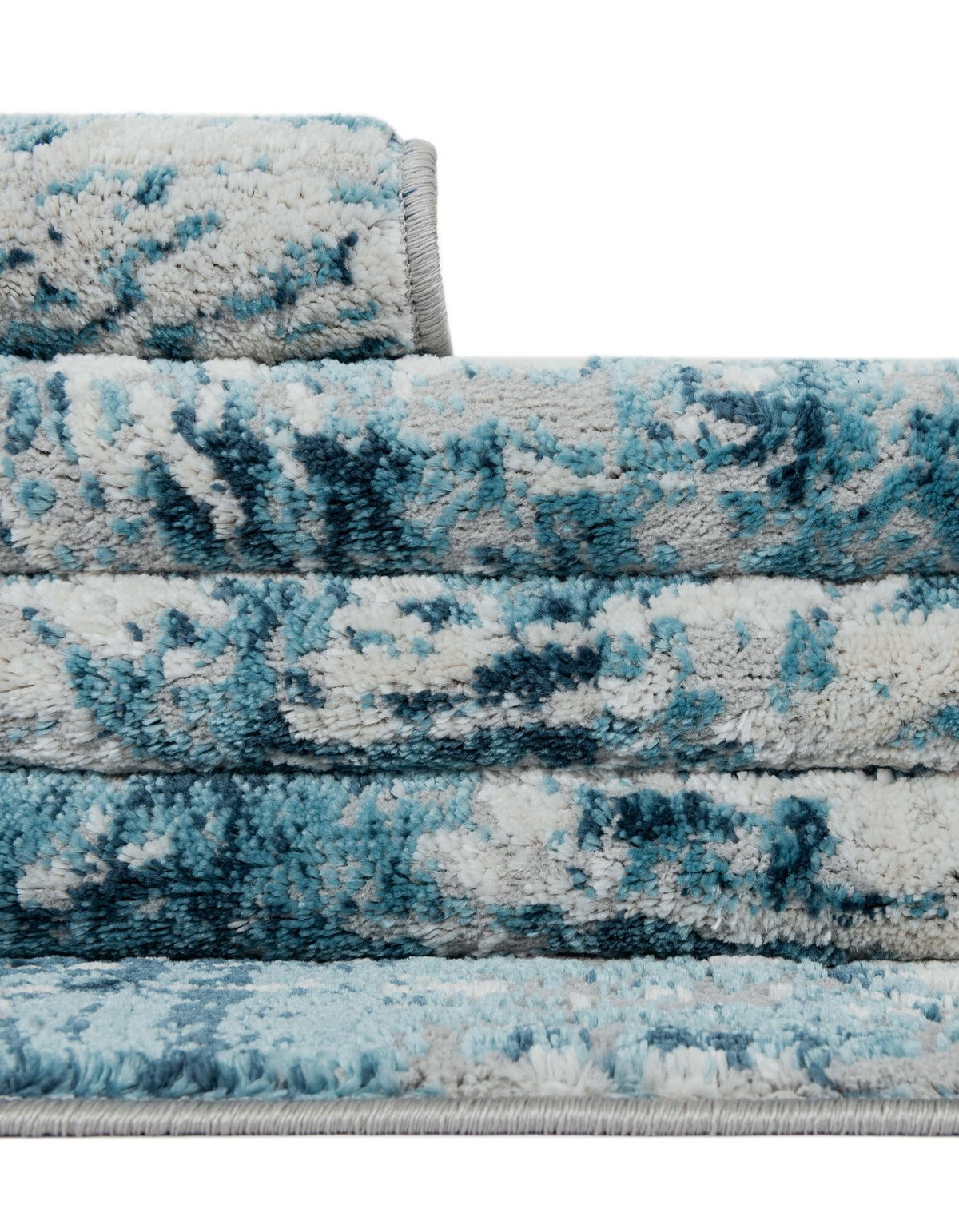 Serenity Sands Collection Area Rug -  Quietshore Octagon Blue  lifestyle 90