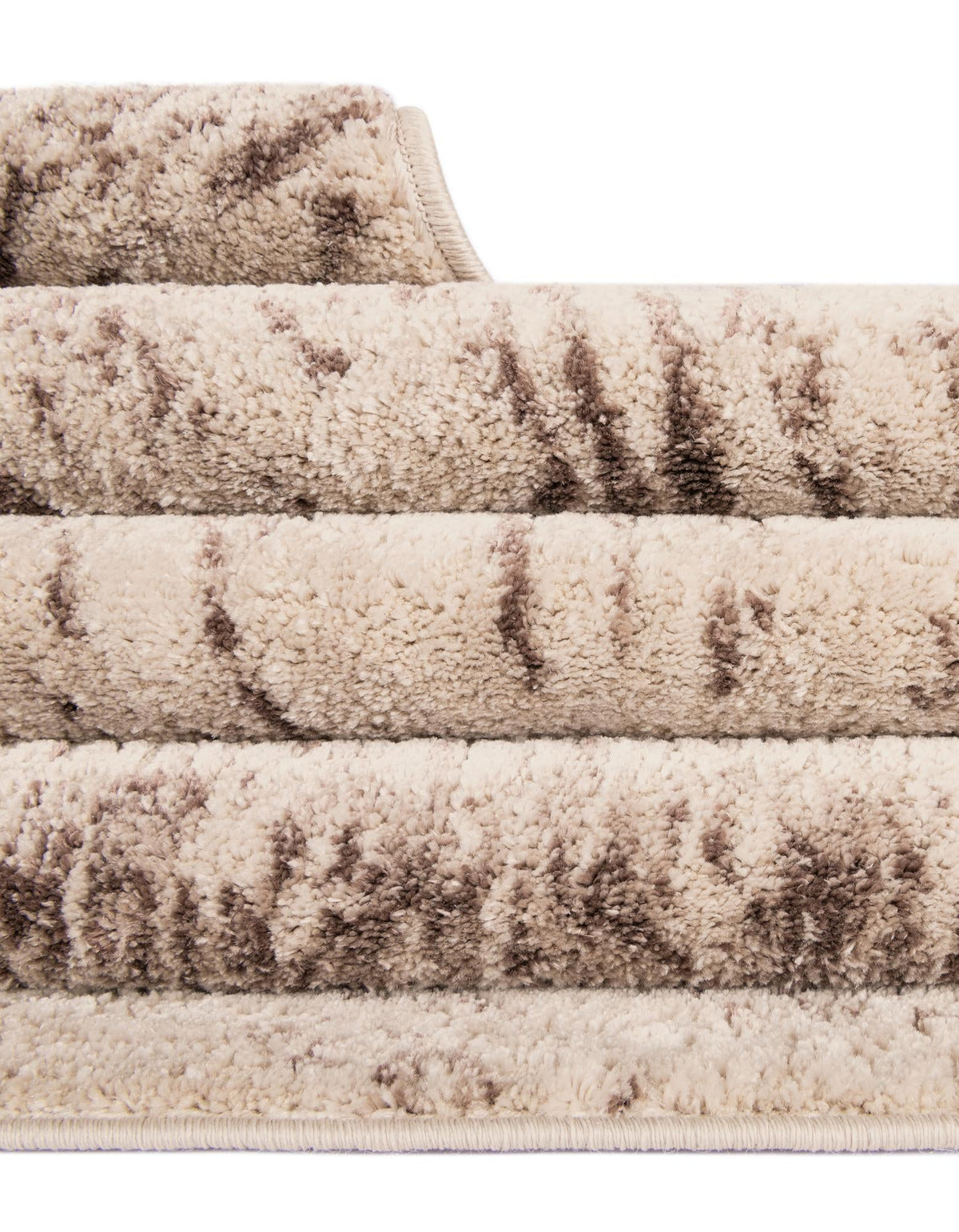 Serenity Sands Collection Area Rug -  Quietshore Octagon Brown  lifestyle 91