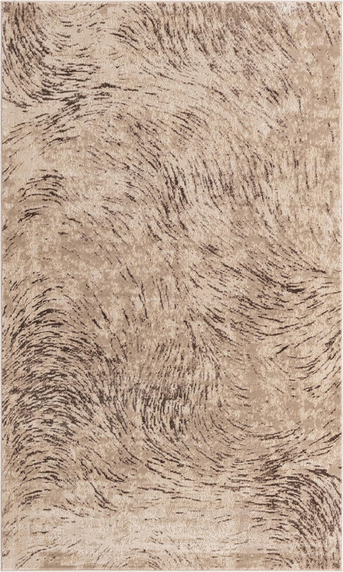 Serenity Sands Collection Area Rug -  Quietshore Rectangle Brown  lifestyle 3