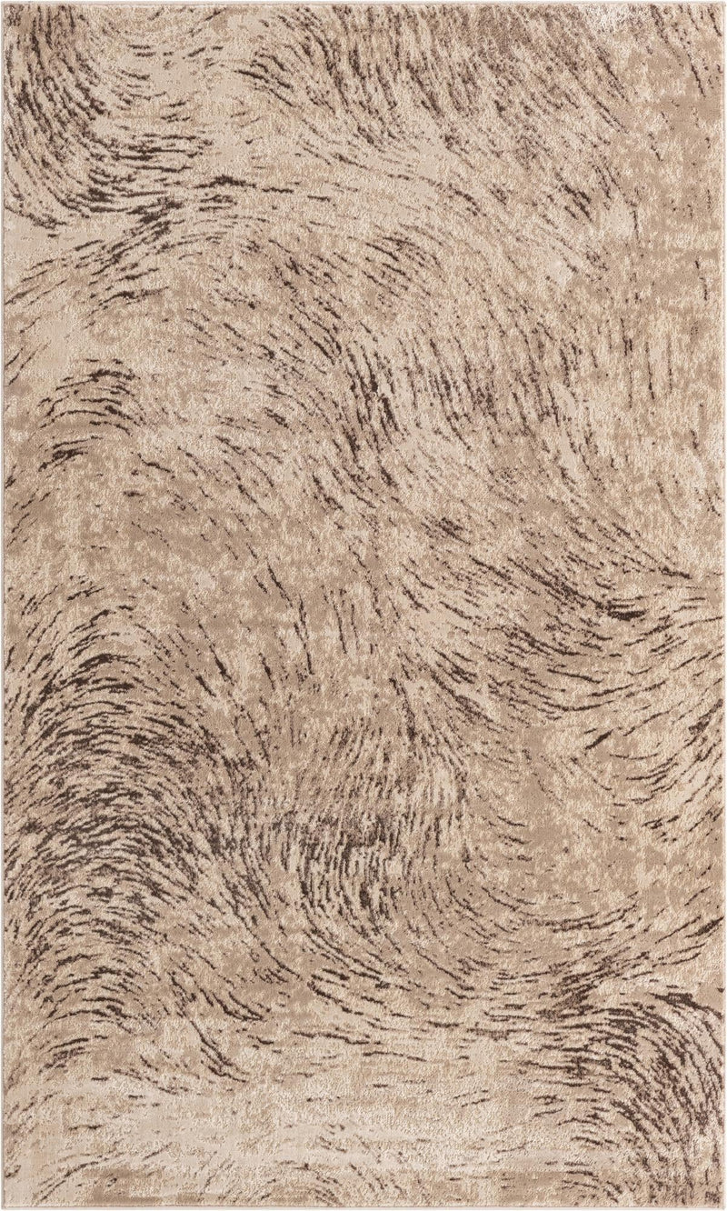 Serenity Sands Collection Area Rug -  Quietshore Rectangle Brown  lifestyle 3
