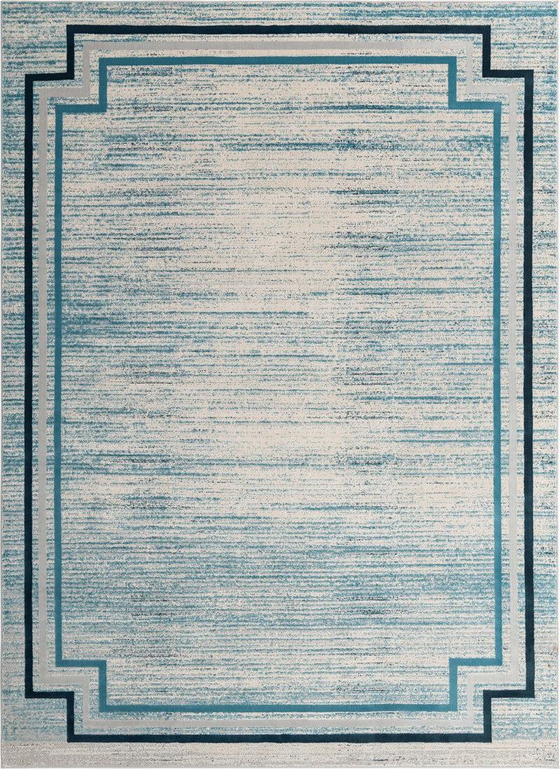 Serenity Sands Collection Area Rug -  Hushhaven Rectangle Blue  lifestyle 3