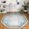 Serenity Sands Collection Area Rug -  Hushhaven Octagon Blue  lifestyle 51