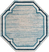 Serenity Sands Collection Area Rug -  Hushhaven Octagon Blue  lifestyle 40