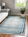 Serenity Sands Collection Area Rug -  Hushhaven Rectangle Blue  lifestyle 6
