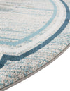 Serenity Sands Collection Area Rug -  Hushhaven Round Blue  lifestyle 86
