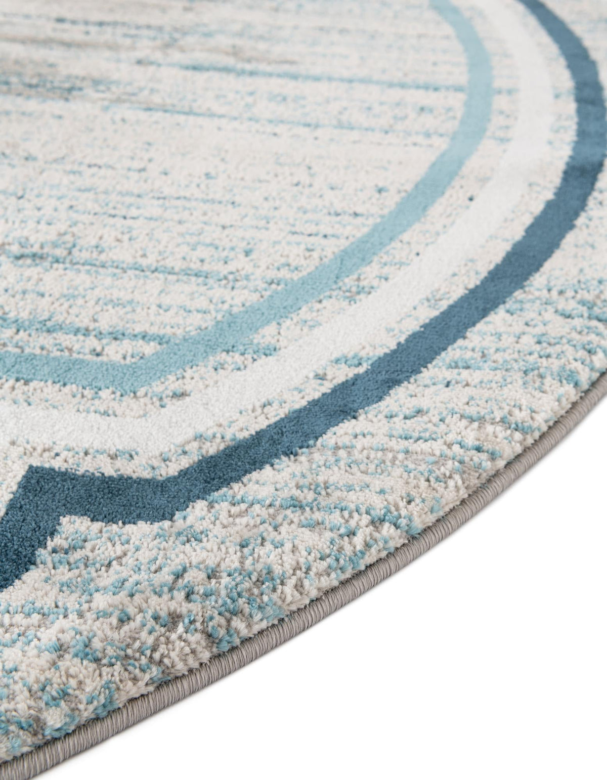 Serenity Sands Collection Area Rug -  Hushhaven Round Blue  lifestyle 86