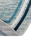 Serenity Sands Collection Area Rug -  Hushhaven Round Blue  lifestyle 106