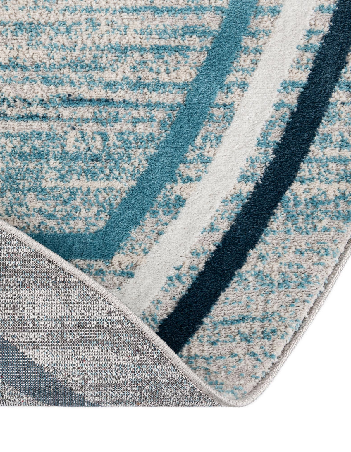 Serenity Sands Collection Area Rug -  Hushhaven Round Blue  lifestyle 106