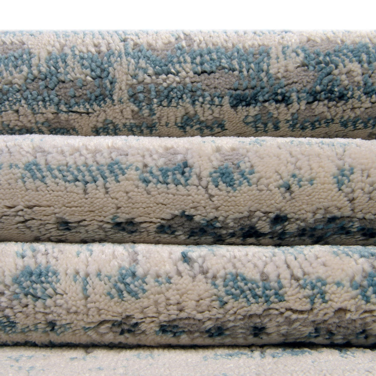 Serenity Sands Collection Area Rug -  Hushhaven Round Blue  lifestyle 153
