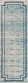 Serenity Sands Collection Area Rug -  Hushhaven Runner Blue  lifestyle 35
