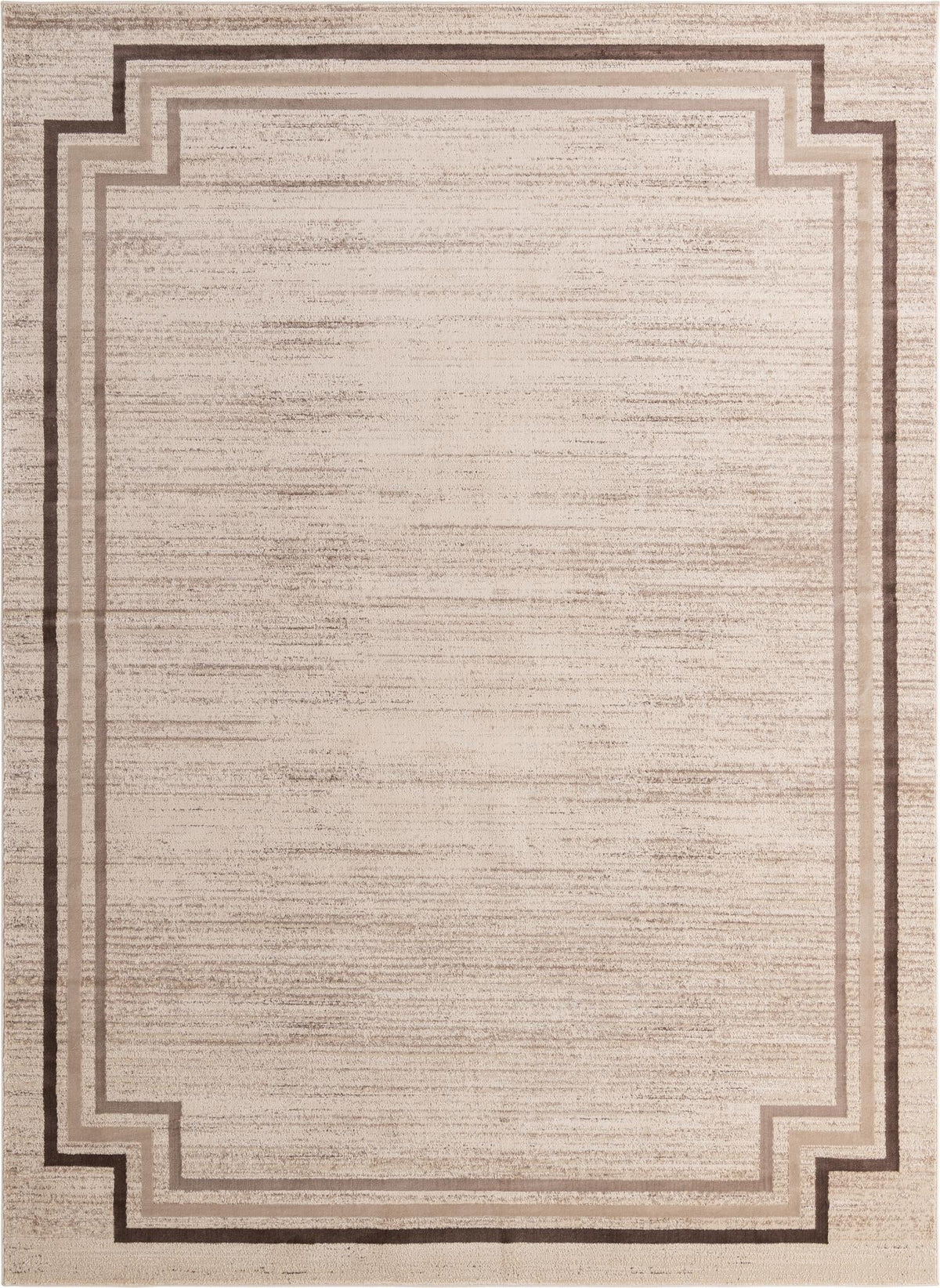 Serenity Sands Collection Area Rug -  Hushhaven Rectangle Brown Main