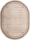 Serenity Sands Collection Area Rug -  Hushhaven Oval Brown  lifestyle 28