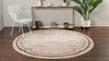 Serenity Sands Collection Area Rug -  Hushhaven Round Brown  lifestyle 54