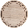 Serenity Sands Collection Area Rug -  Hushhaven Round Brown  lifestyle 29