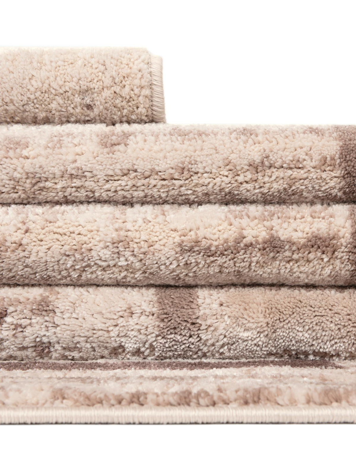 Serenity Sands Collection Area Rug -  Hushhaven Octagon Brown  lifestyle 108