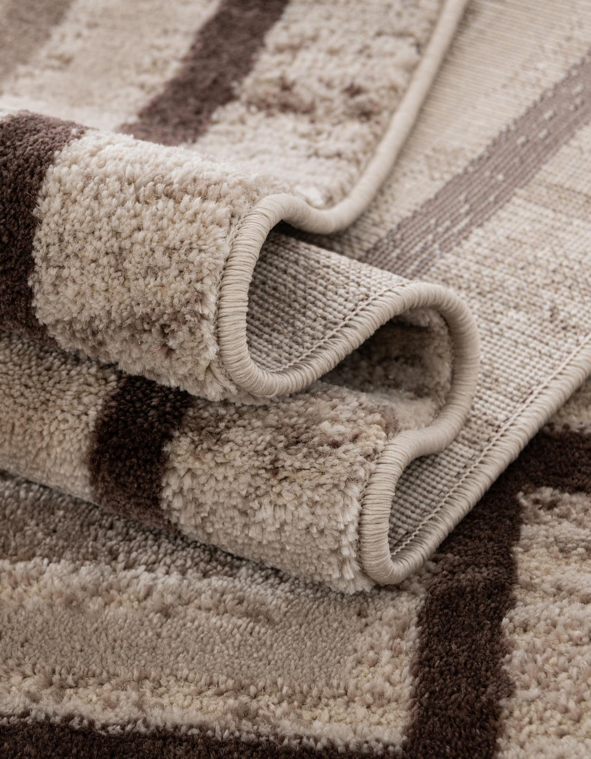 Serenity Sands Collection Area Rug -  Hushhaven Rectangle Brown  lifestyle 24