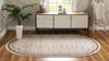 Serenity Sands Collection Area Rug -  Hushhaven Oval Brown  lifestyle 53