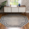 Serenity Sands Collection Area Rug -  Hushhaven Octagon Gray  lifestyle 52
