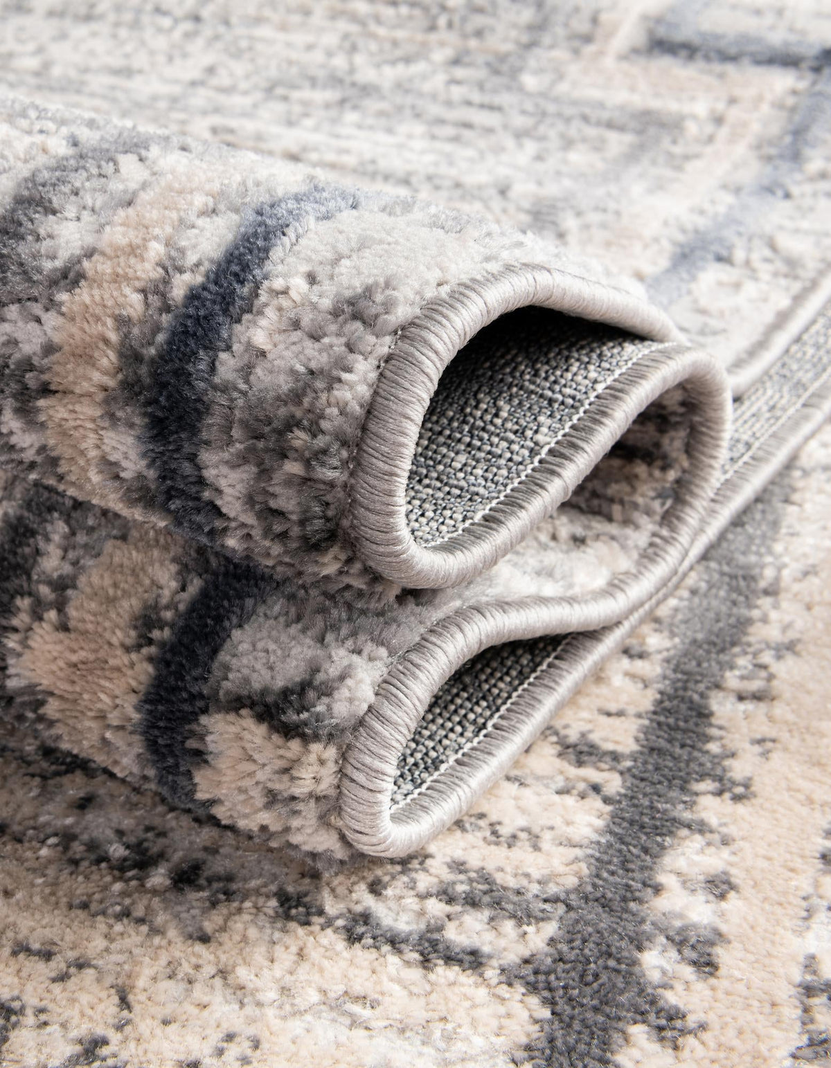 Serenity Sands Collection Area Rug -  Hushhaven Rectangle Gray  lifestyle 25