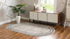 Serenity Sands Collection Area Rug -  Hushhaven Oval Gray  lifestyle 48