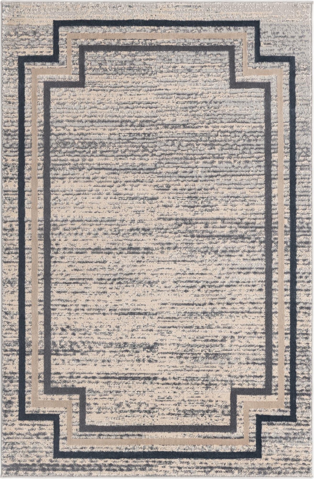 Serenity Sands Collection Area Rug -  Hushhaven Rectangle Gray  lifestyle 2