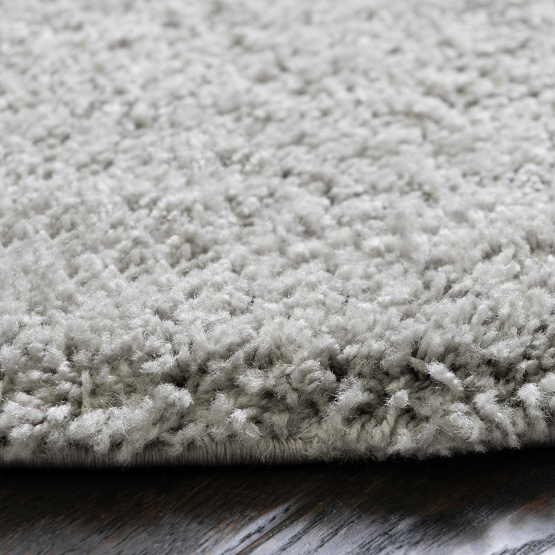 Cozy Comfort Shag Collection Area Rug - Hearthside (Light Gray) Octagon Light Gray  lifestyle 34