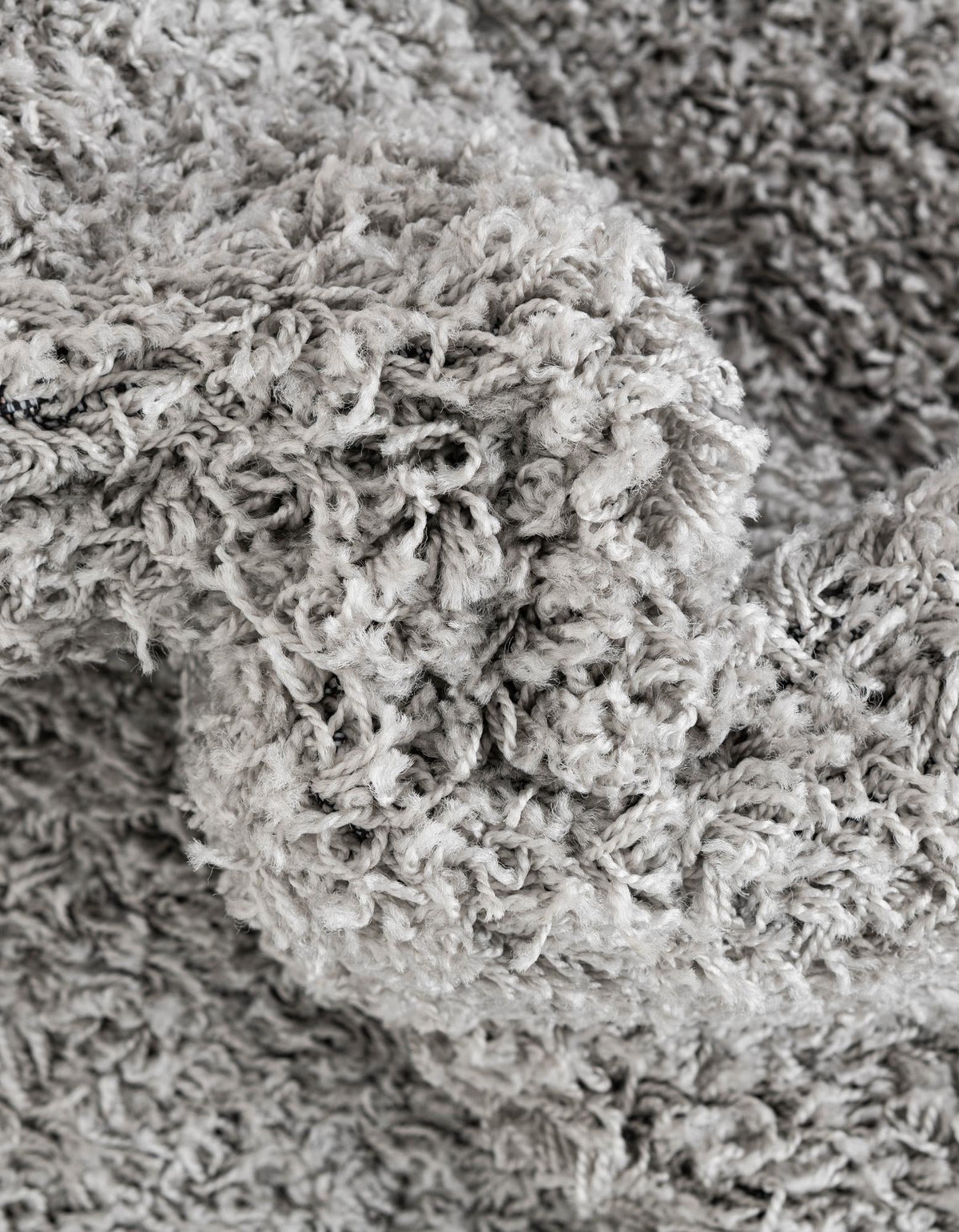 Cozy Comfort Shag Collection Area Rug - Hearthside (Light Gray) Octagon Light Gray  lifestyle 38