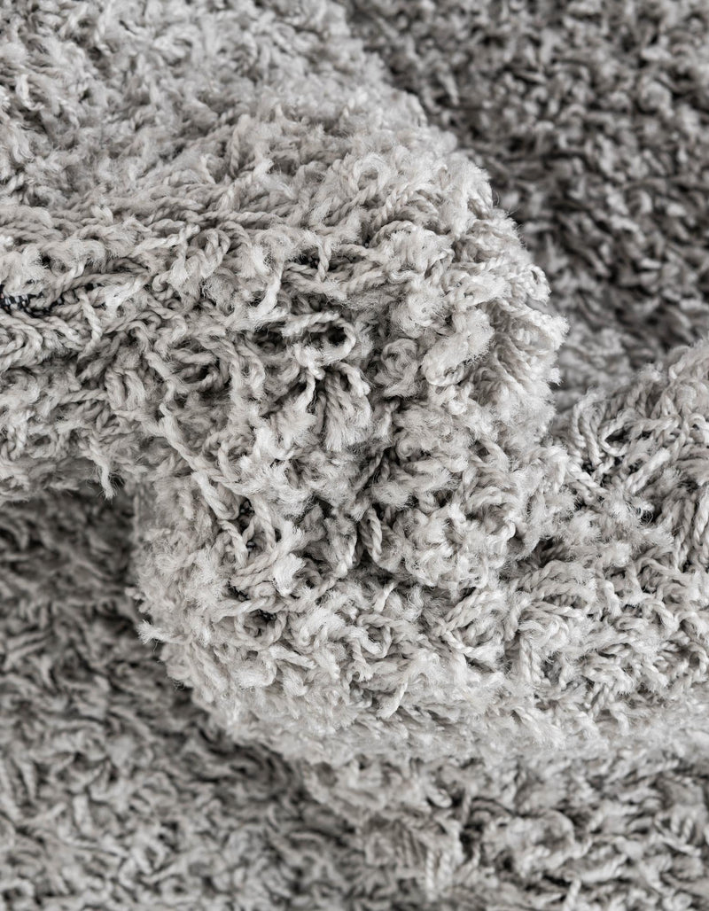 Cozy Comfort Shag Collection Area Rug - Hearthside (Light Gray) Octagon Light Gray  lifestyle 38