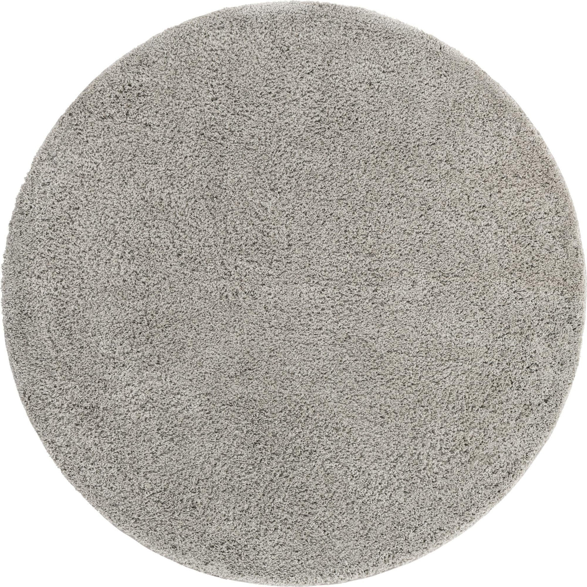 Cozy Comfort Shag Collection Area Rug - Hearthside (Light Gray) Round Light Gray  lifestyle 4