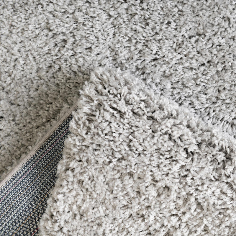 Cozy Comfort Shag Collection Area Rug - Hearthside (Light Gray) Oval Light Gray  lifestyle 37