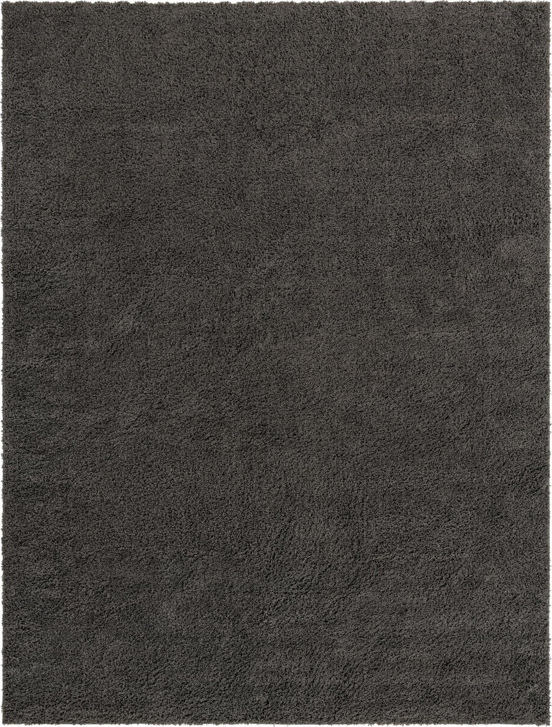 Cozy Comfort Shag Collection Area Rug - Hearthside (Dark Gray) Rectangle Dark Gray Main