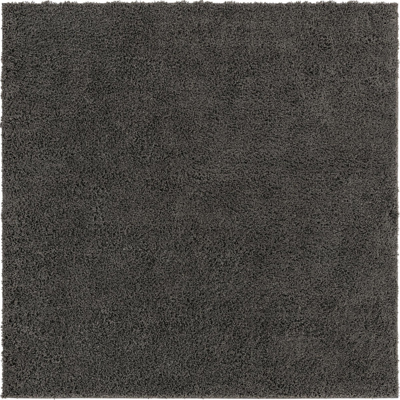 Cozy Comfort Shag Collection Area Rug - Hearthside (Dark Gray) Square Dark Gray  lifestyle 12