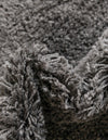 Cozy Comfort Shag Collection Area Rug - Hearthside (Dark Gray) Square Dark Gray  lifestyle 43