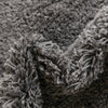 Cozy Comfort Shag Collection Area Rug - Hearthside (Dark Gray) Square Dark Gray  lifestyle 80