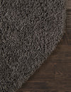 Cozy Comfort Shag Collection Area Rug - Hearthside (Dark Gray) Octagon Dark Gray  lifestyle 43