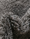 Cozy Comfort Shag Collection Area Rug - Hearthside (Dark Gray) Octagon Dark Gray  lifestyle 44