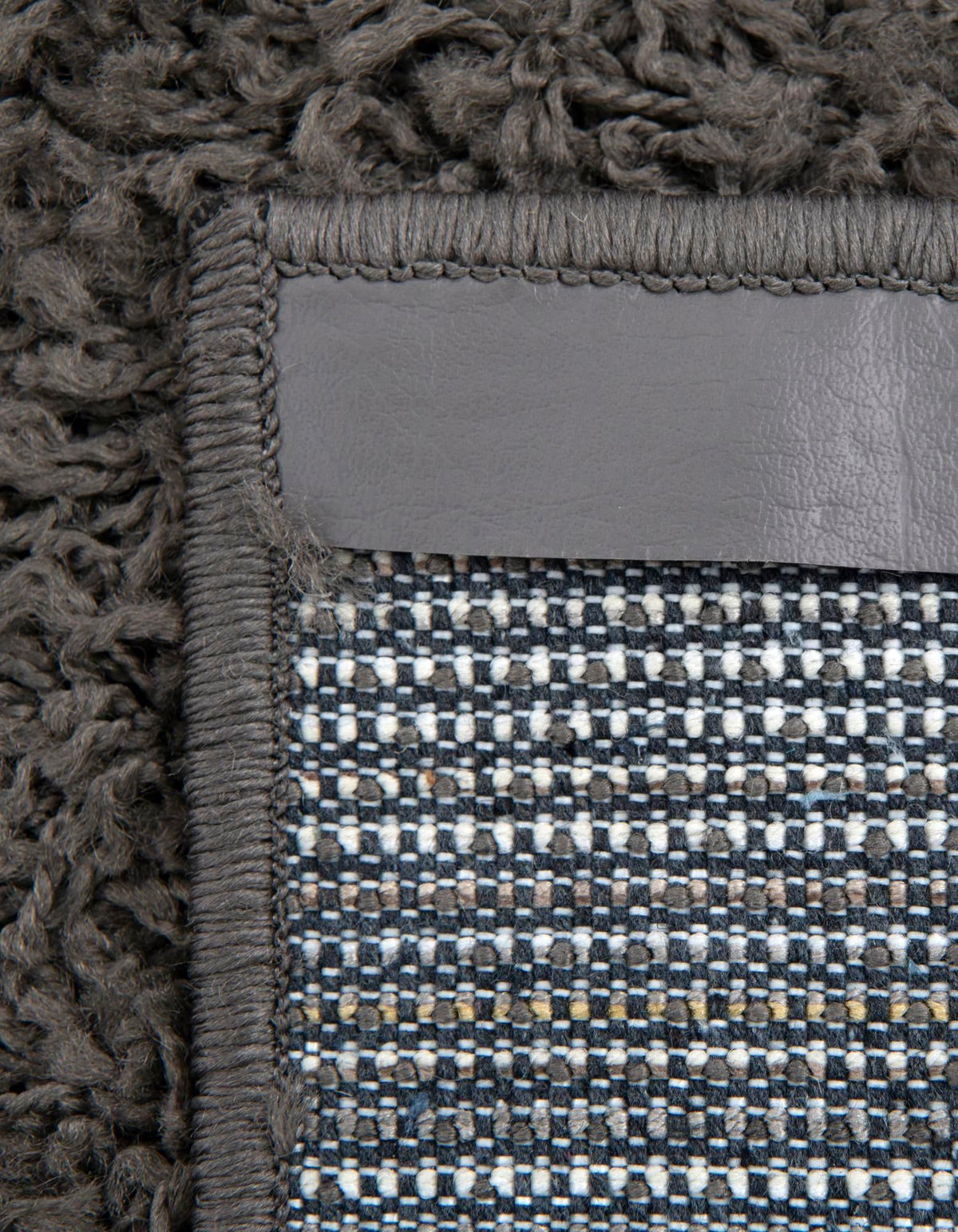Cozy Comfort Shag Collection Area Rug - Hearthside (Dark Gray) Octagon Dark Gray  lifestyle 46