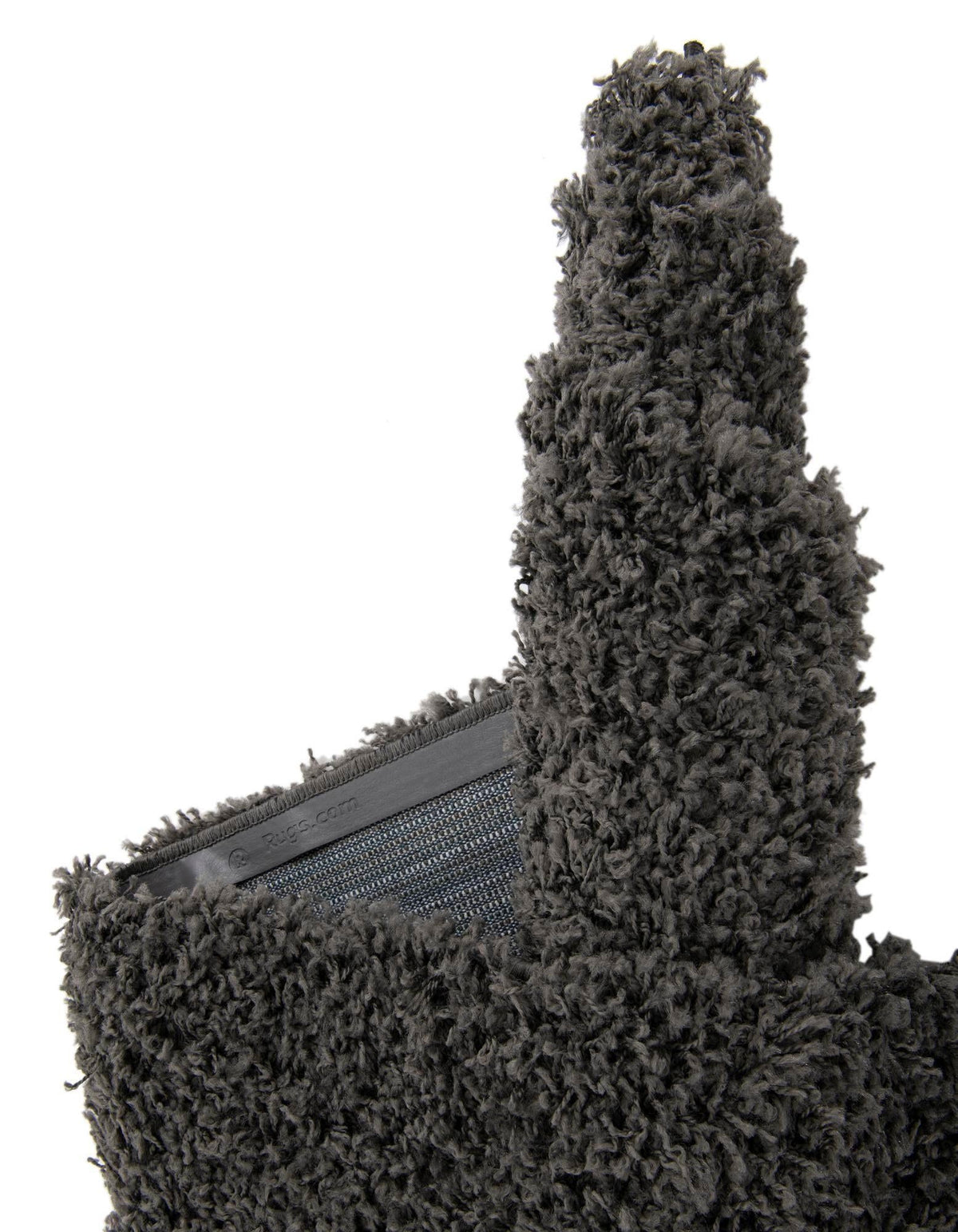 Cozy Comfort Shag Collection Area Rug - Hearthside (Dark Gray) Octagon Dark Gray  lifestyle 49