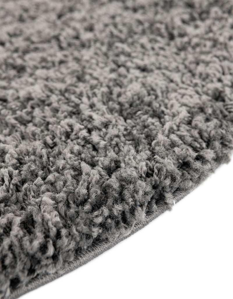 Cozy Comfort Shag Collection Area Rug - Hearthside (Dark Gray) Oval Dark Gray  lifestyle 45