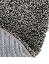Cozy Comfort Shag Collection Area Rug - Hearthside (Dark Gray) Oval Dark Gray  lifestyle 48
