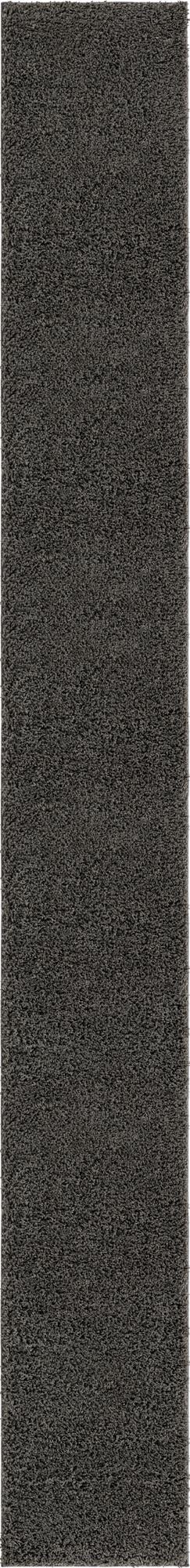 Cozy Comfort Shag Collection Area Rug - Hearthside (Dark Gray) Runner Dark Gray  lifestyle 16