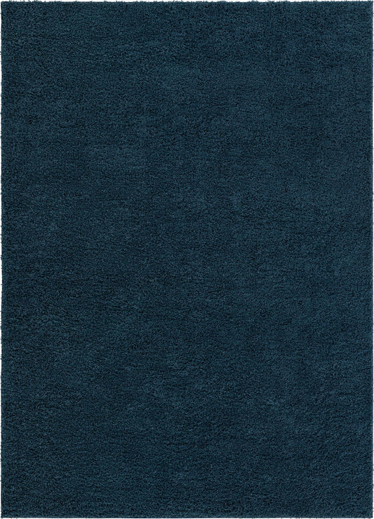 Cozy Comfort Shag Collection Area Rug - Hearthside (Navy Blue) Rectangle Navy Blue Main