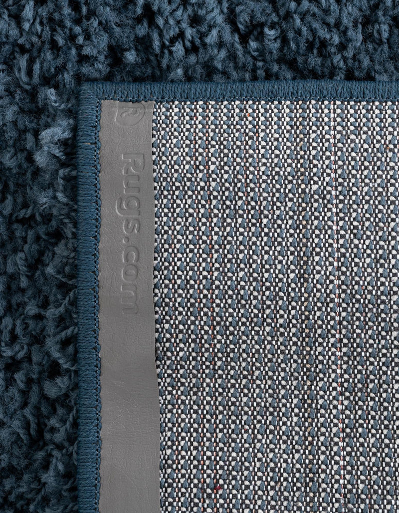 Cozy Comfort Shag Collection Area Rug - Hearthside (Navy Blue) Octagon Navy Blue  lifestyle 47