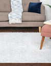 Cozy Comfort Shag Collection Area Rug - Hearthside (Snow White) Rectangle Snow White  lifestyle 2