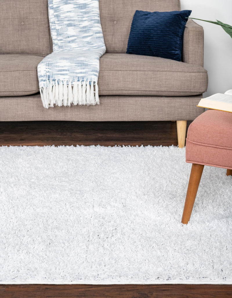 Cozy Comfort Shag Collection Area Rug - Hearthside (Snow White) Rectangle Snow White  lifestyle 2