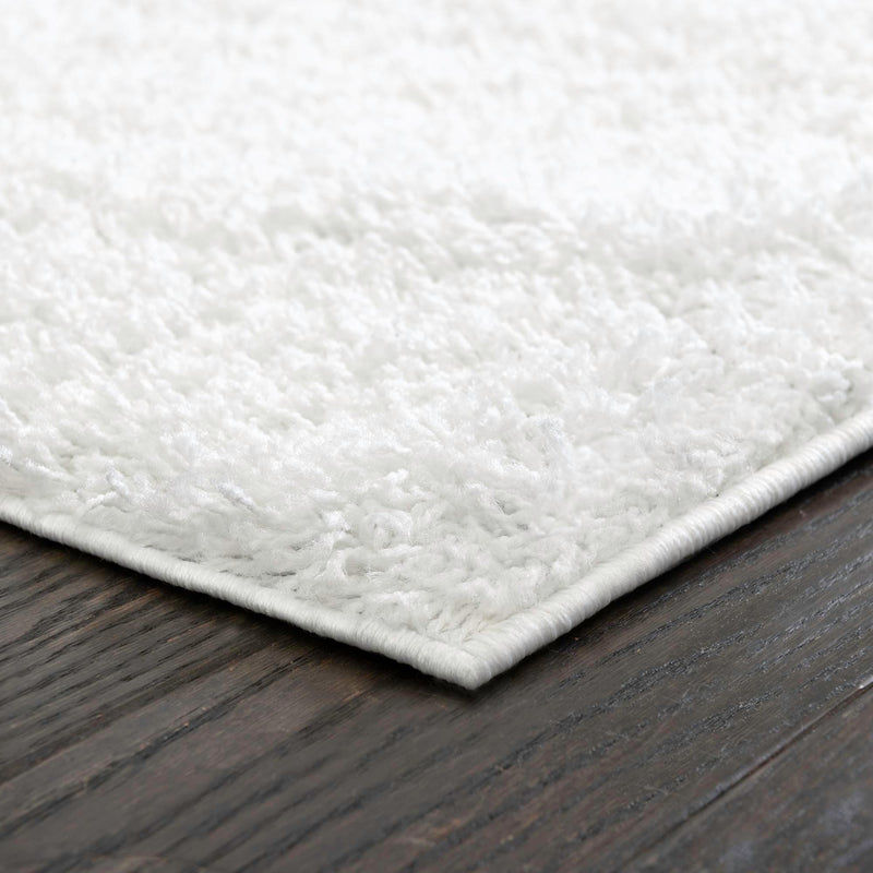 Cozy Comfort Shag Collection Area Rug - Hearthside (Snow White) Rectangle Snow White  lifestyle 6