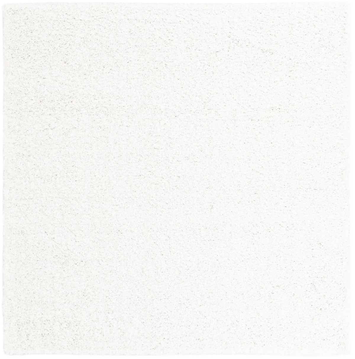 Cozy Comfort Shag Collection Area Rug - Hearthside (Snow White) Square Snow White  lifestyle 3