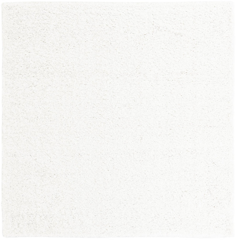 Cozy Comfort Shag Collection Area Rug - Hearthside (Snow White) Square Snow White  lifestyle 3