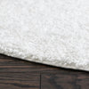 Cozy Comfort Shag Collection Area Rug - Hearthside (Snow White) Round Snow White  lifestyle 41
